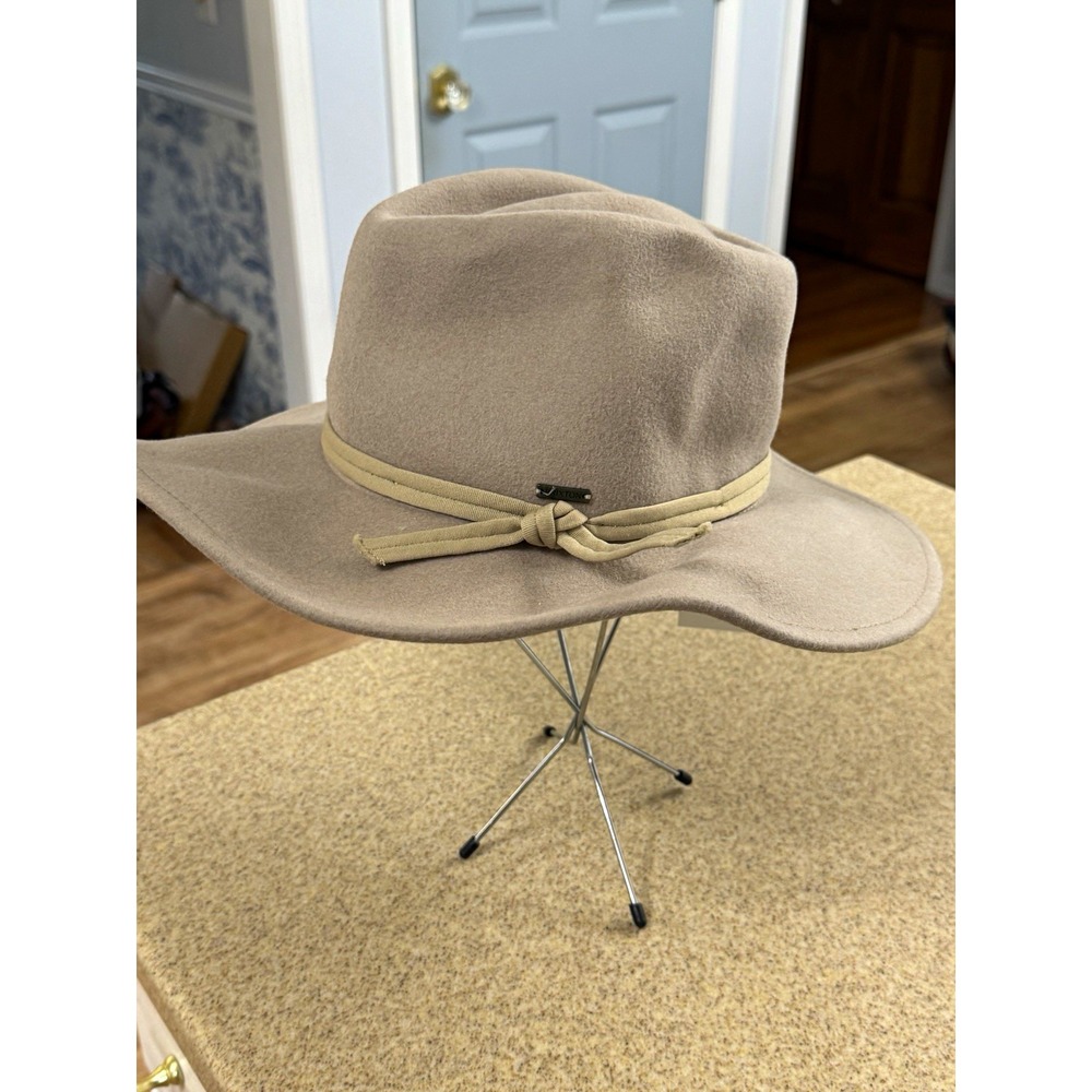 Brixton‎ Packable Adjustable Tan Joanna Cowboy Western Hat Women's Size M 7 1/4